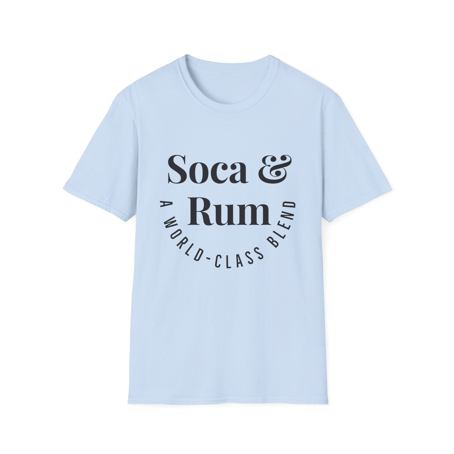 SOCA & RUM T-SHIRT | Men or Women | Caribbean Music | Slang | Party | Fete | Lime