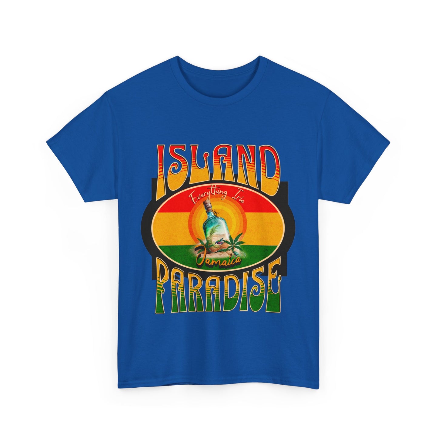 ISLAND PARADISE Heavy Cotton T-Shirt for Men, Women, Teens