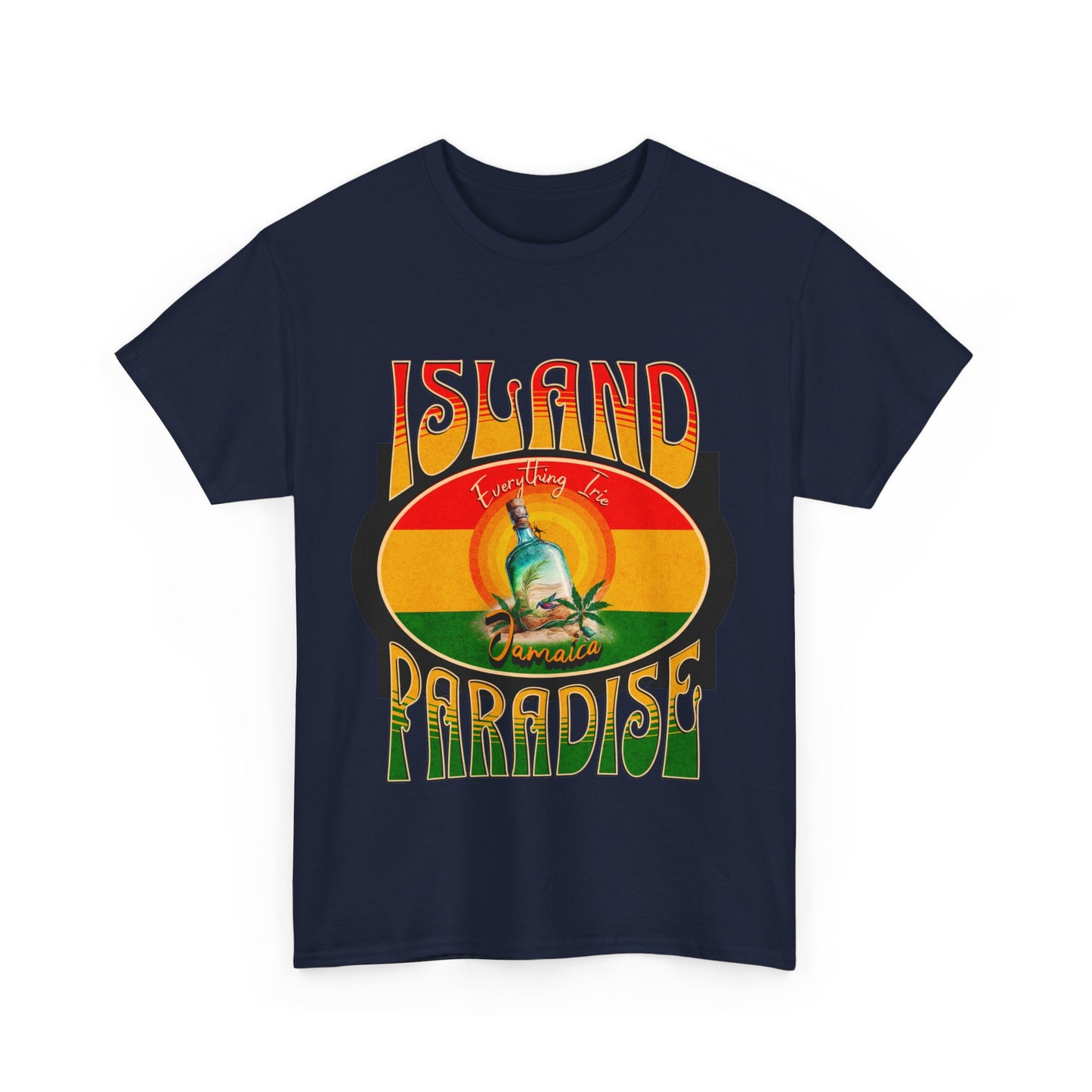 ISLAND PARADISE Heavy Cotton T-Shirt for Men, Women, Teens