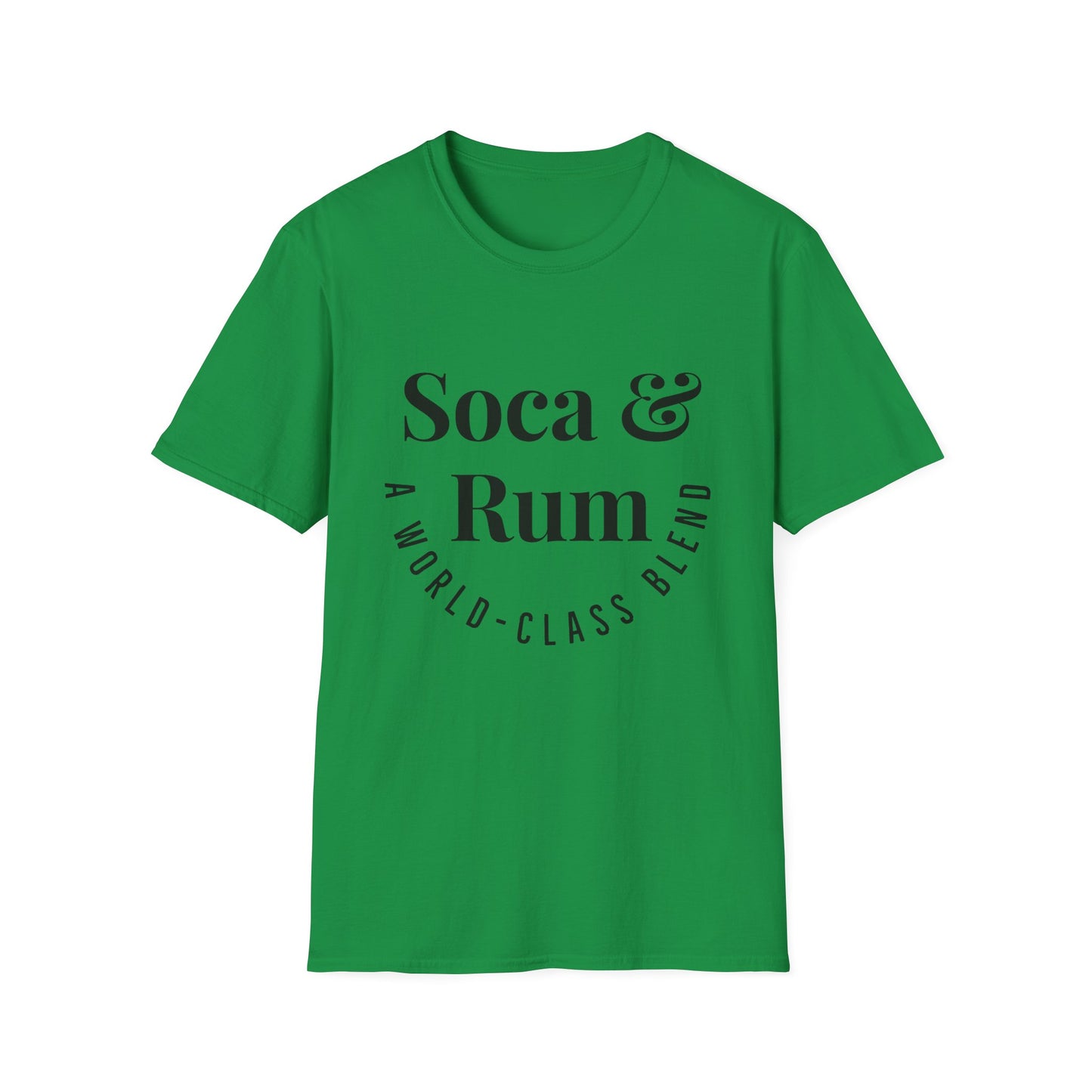 SOCA & RUM T-SHIRT | Men or Women | Caribbean Music | Slang | Party | Fete | Lime