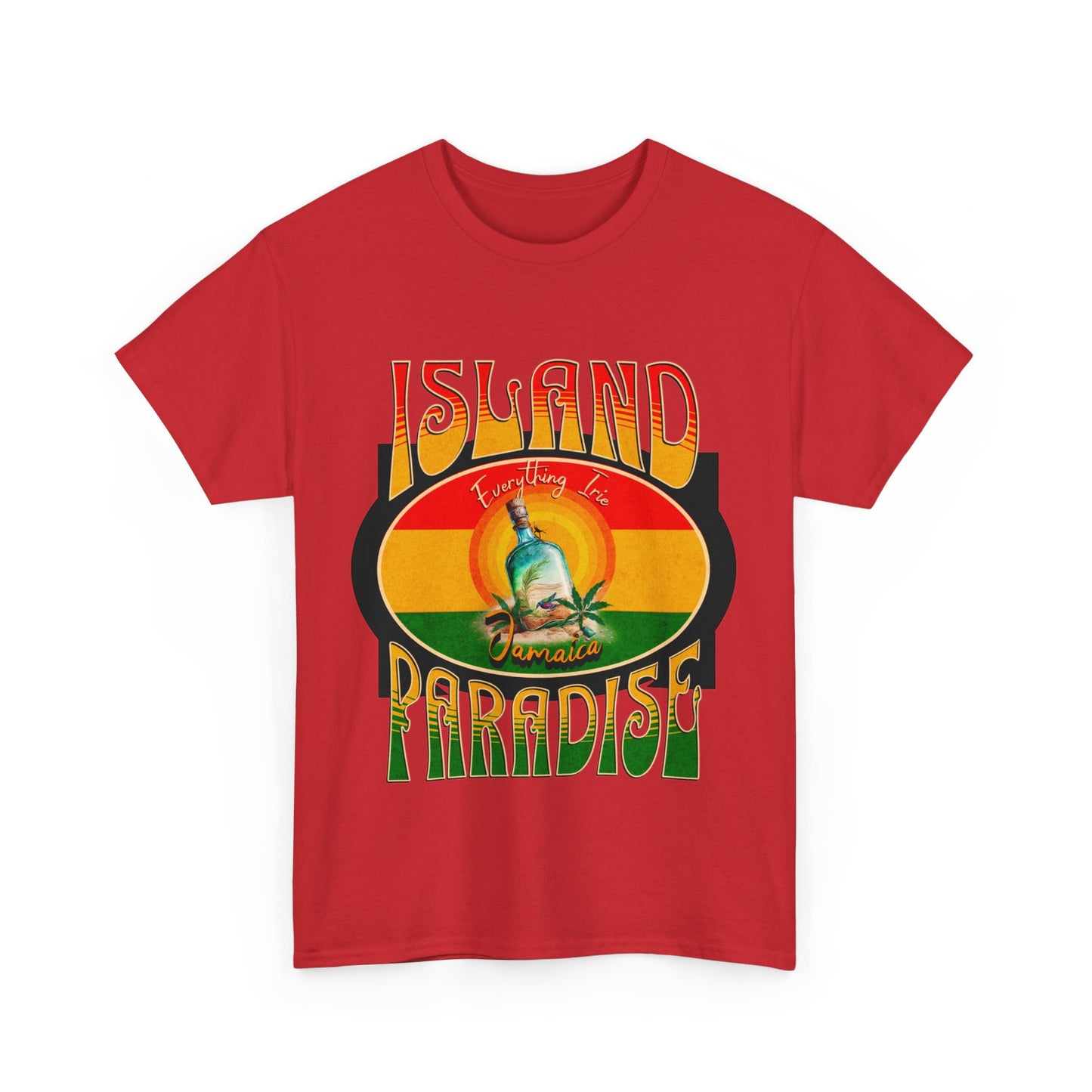 ISLAND PARADISE Heavy Cotton T-Shirt for Men, Women, Teens