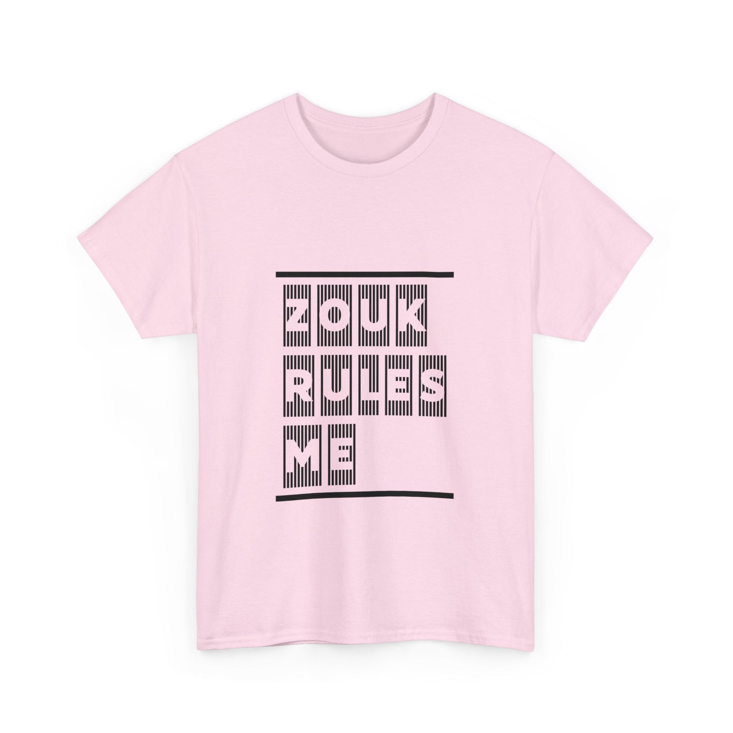 ZOUK RULES ME, Heavy Cotton T-Shirt, Men or Women's Wear, Caribbean Creole Vibes