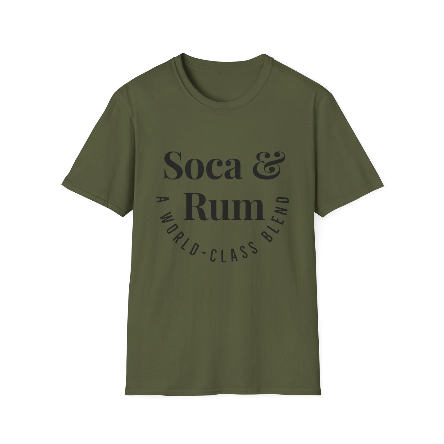 SOCA & RUM T-SHIRT | Men or Women | Caribbean Music | Slang | Party | Fete | Lime