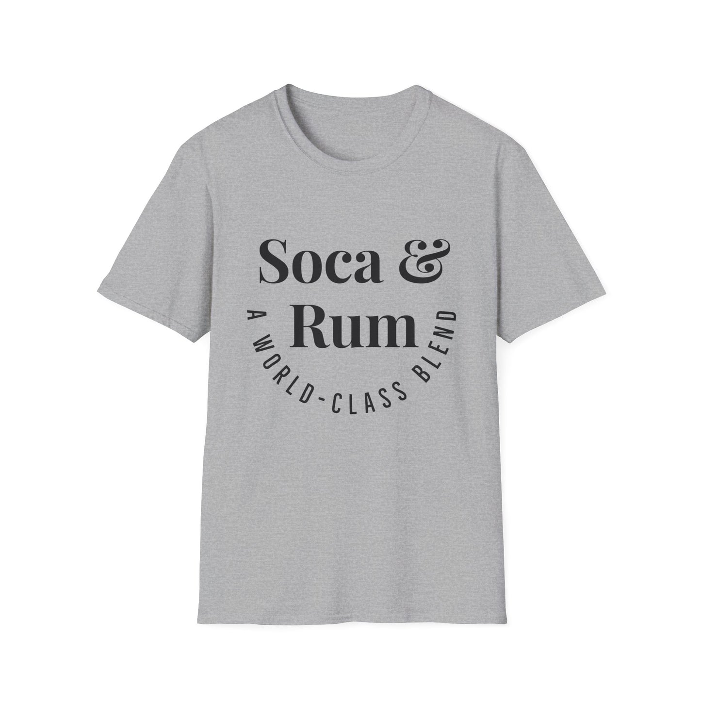 SOCA & RUM T-SHIRT | Men or Women | Caribbean Music | Slang | Party | Fete | Lime