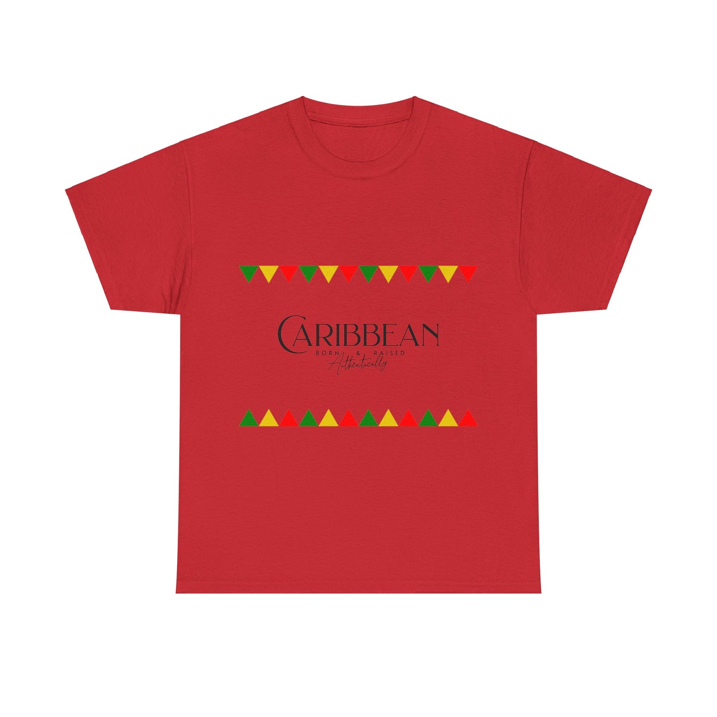 Caribbean Born & Raised - Unisex Heavy Cotton T-Shirt for Men, Women, Teens