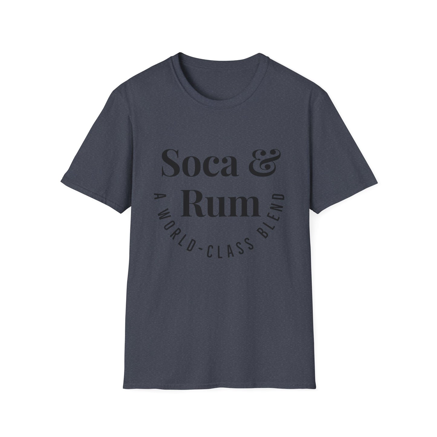 SOCA & RUM T-SHIRT | Men or Women | Caribbean Music | Slang | Party | Fete | Lime