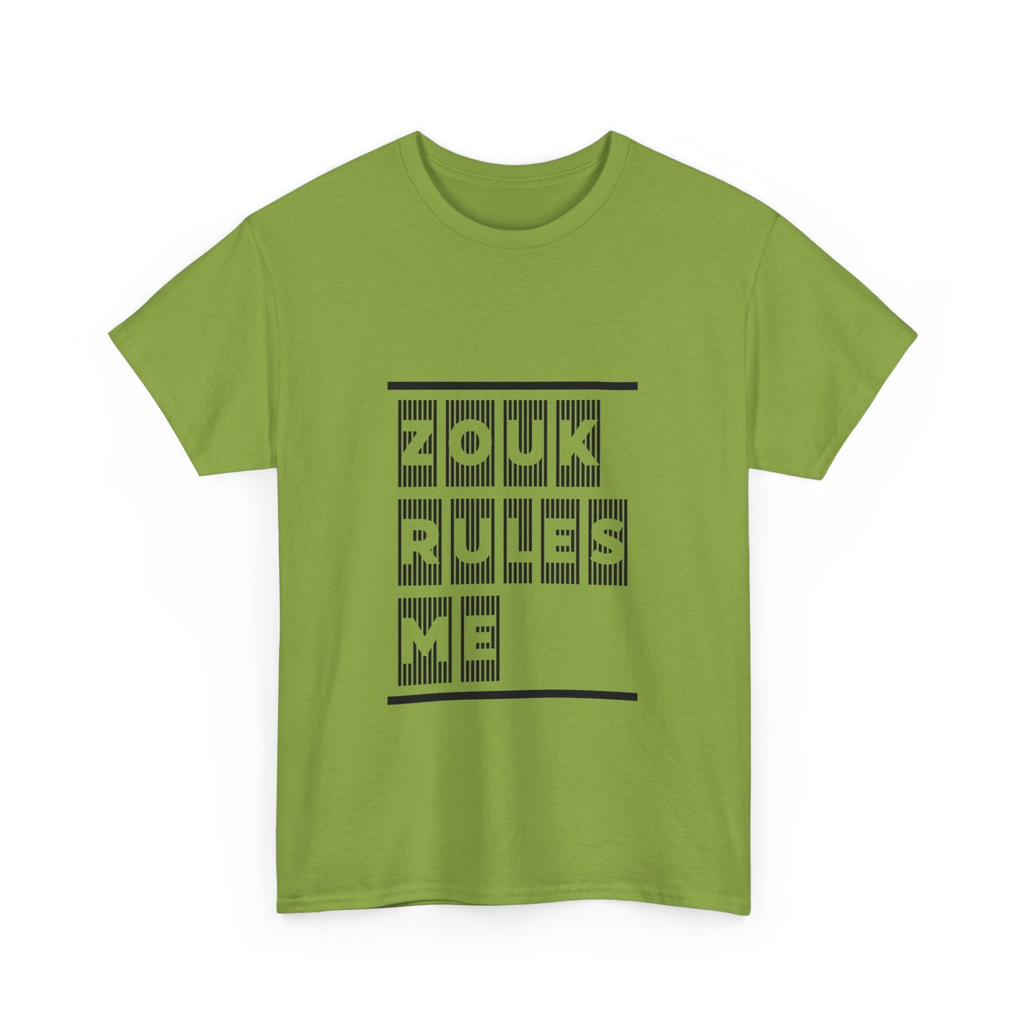 ZOUK RULES ME, Heavy Cotton T-Shirt, Men or Women's Wear, Caribbean Creole Vibes