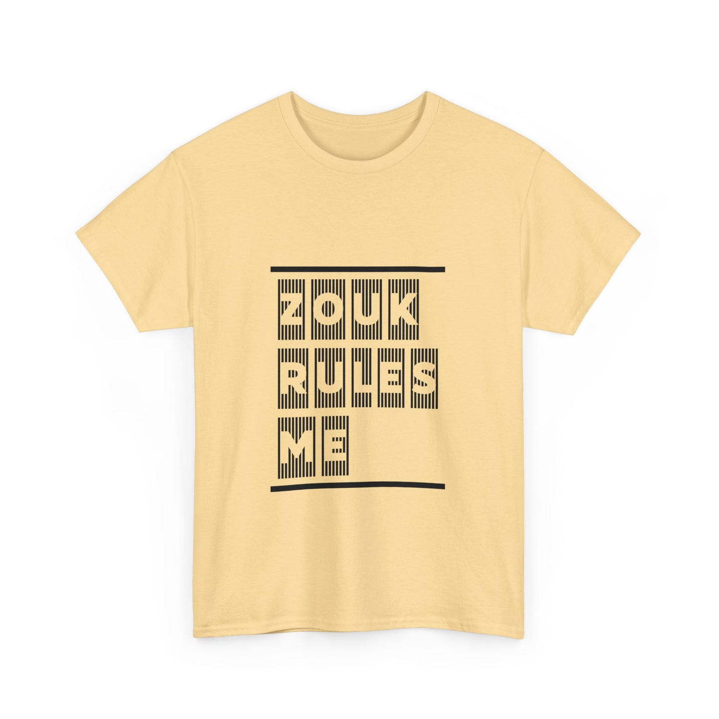 ZOUK RULES ME, Heavy Cotton T-Shirt, Men or Women's Wear, Caribbean Creole Vibes