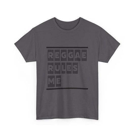 REGGAE RULES ME - Unisex Heavy Cotton Tee, Caribbean Vibes