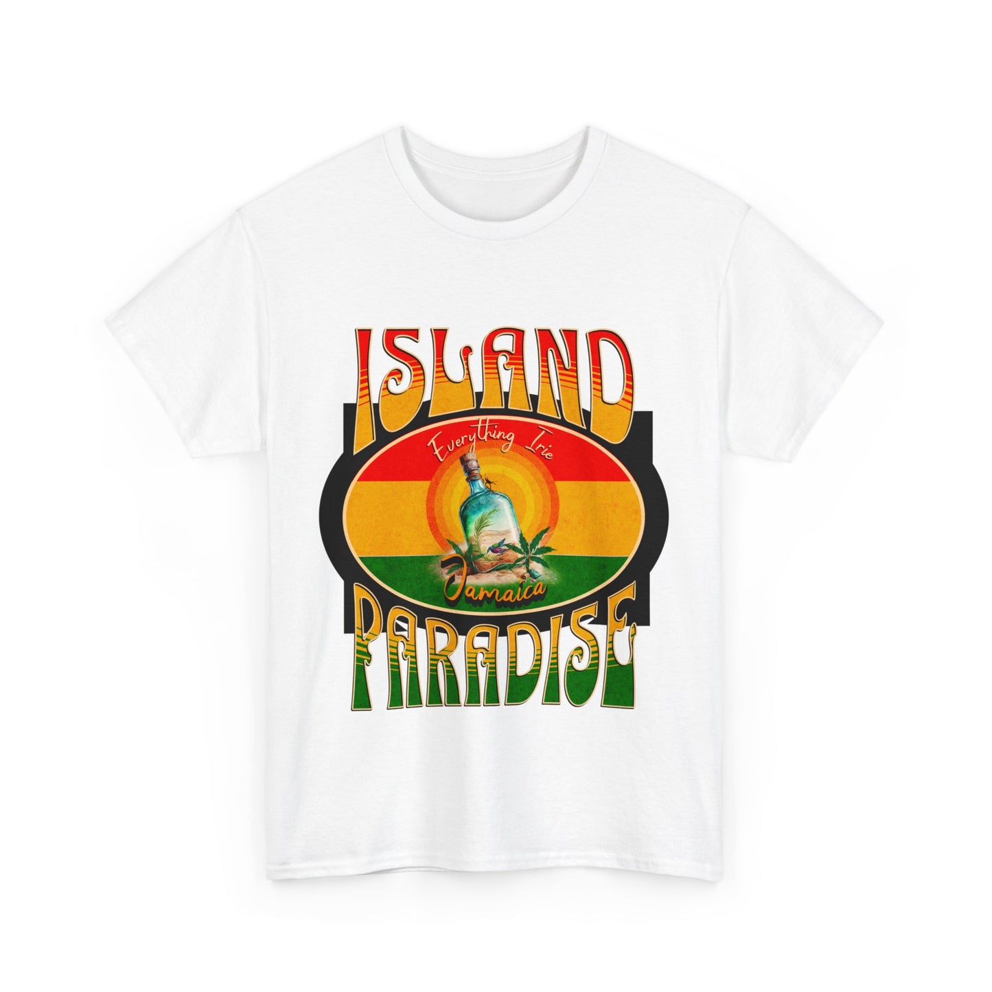 ISLAND PARADISE Heavy Cotton T-Shirt for Men, Women, Teens