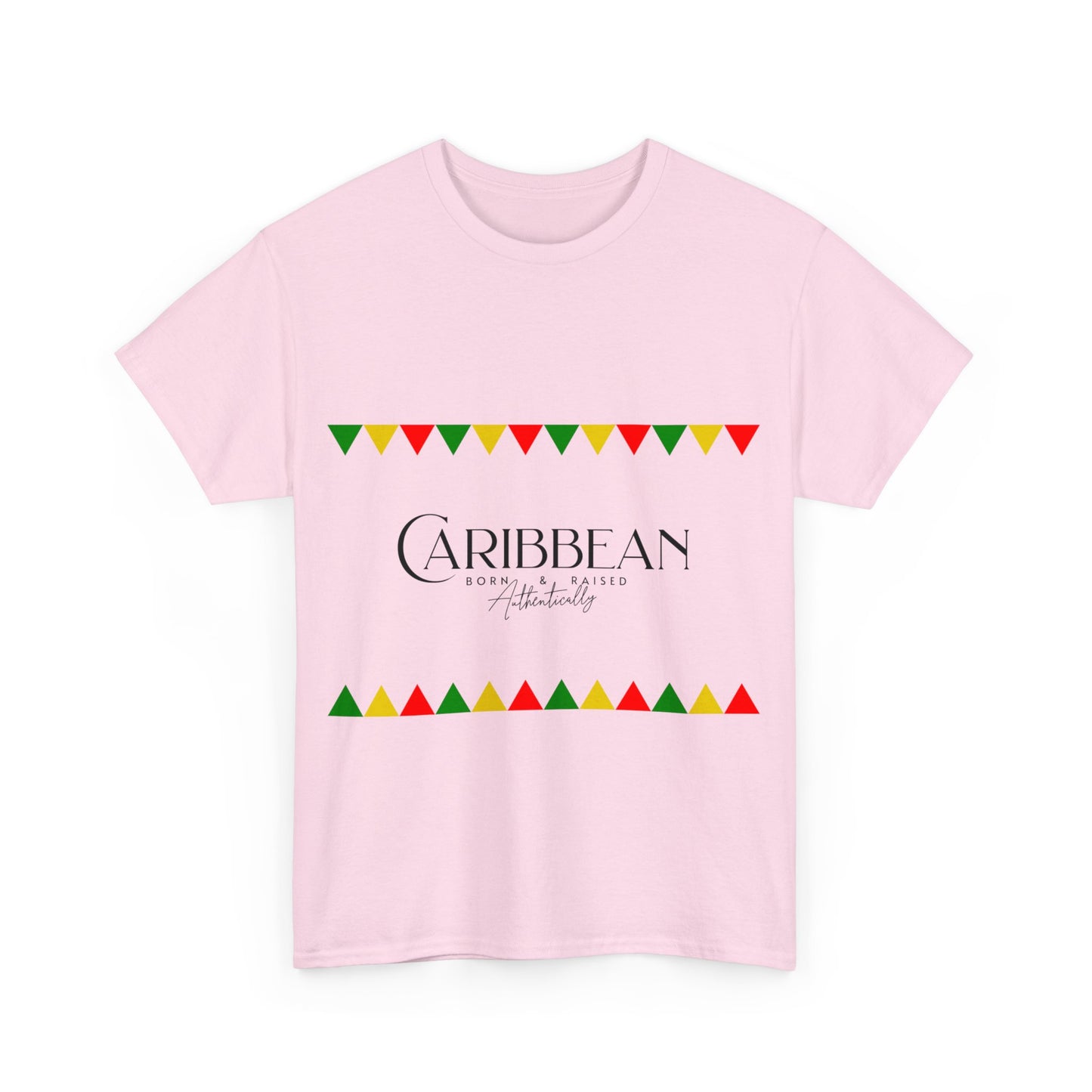 Caribbean Born & Raised - Unisex Heavy Cotton T-Shirt for Men, Women, Teens