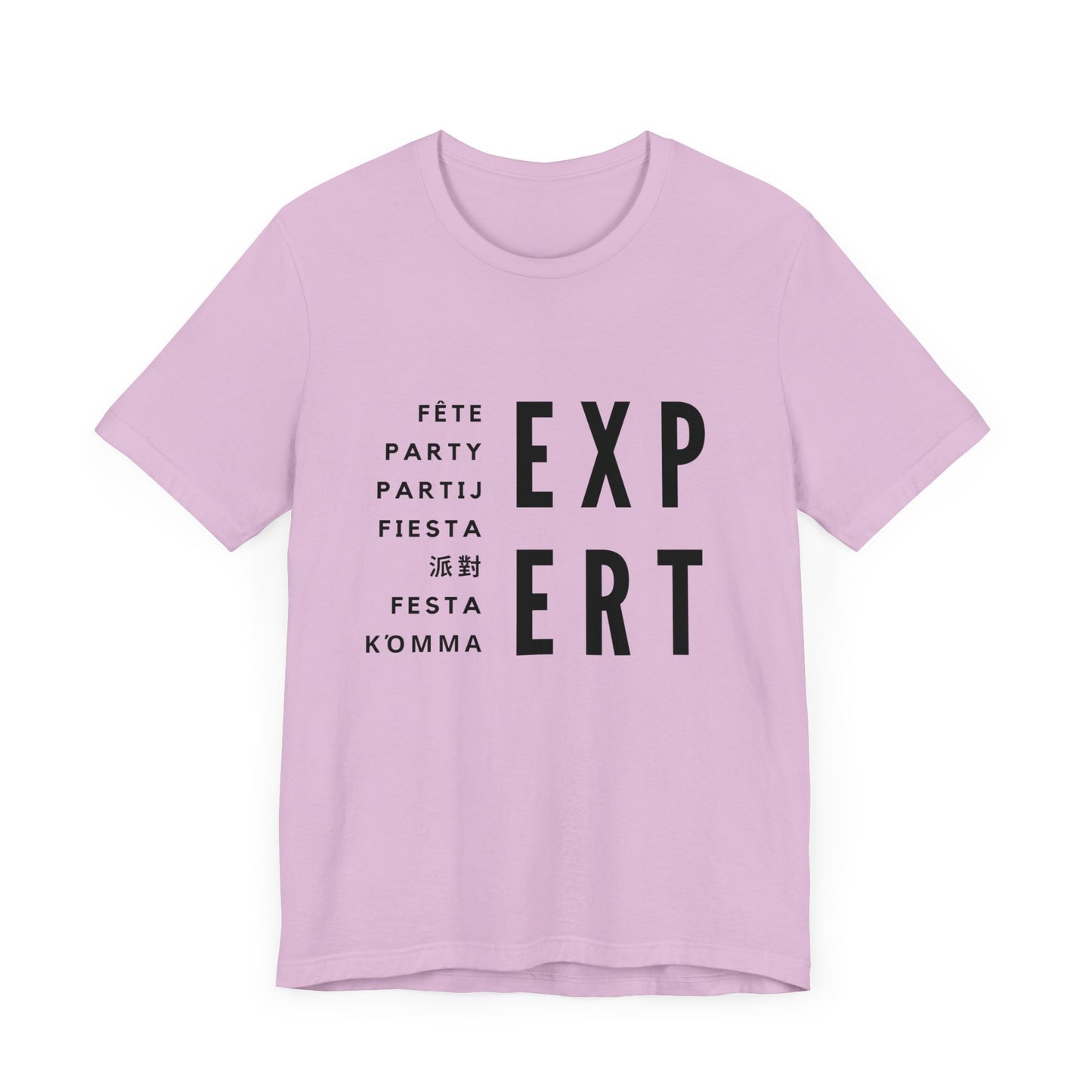 PARTY EXPERT Multilingual - Jersey T-SHIRT, Men or Women