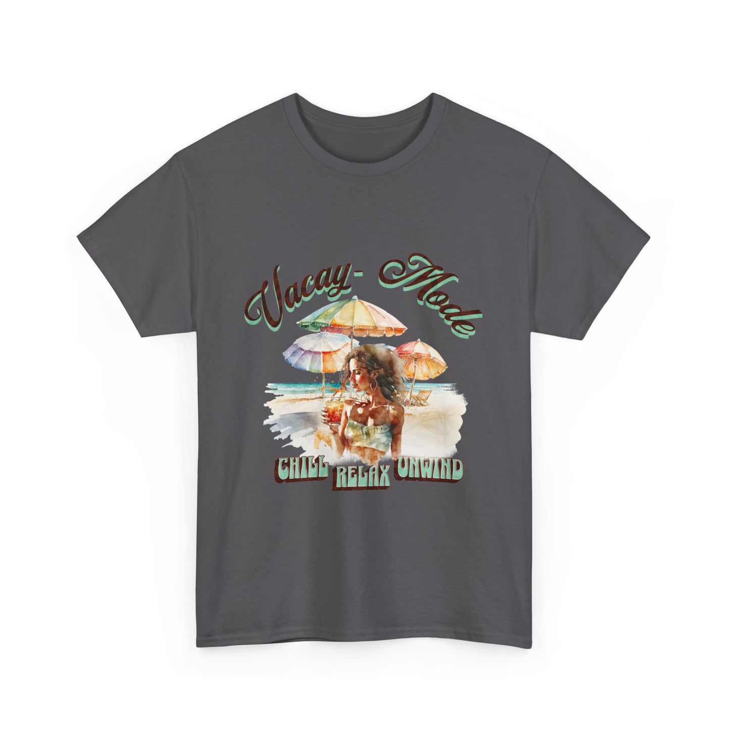 VACAY MODE Heavy Cotton T-Shirt for Men, Women, Teens