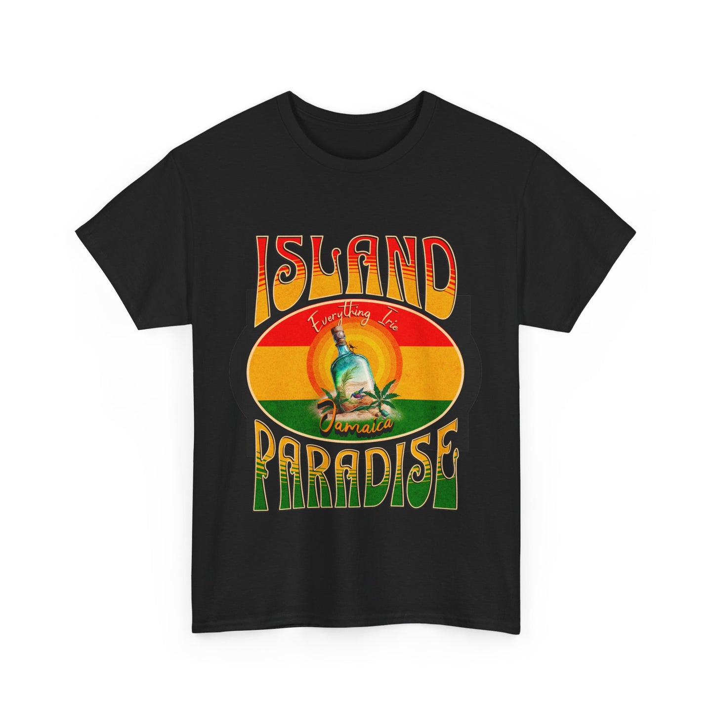 ISLAND PARADISE Heavy Cotton T-Shirt for Men, Women, Teens
