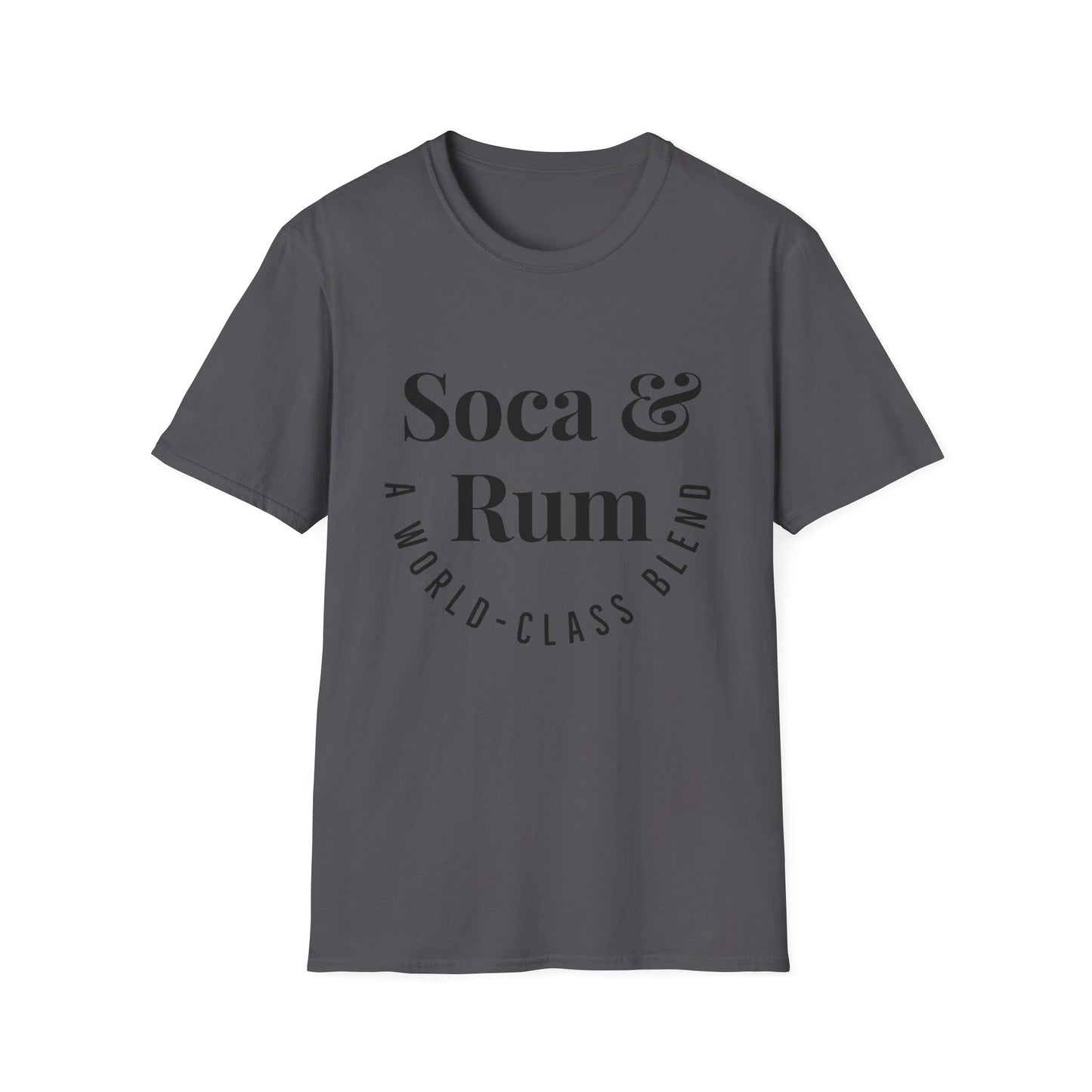 SOCA & RUM T-SHIRT | Men or Women | Caribbean Music | Slang | Party | Fete | Lime