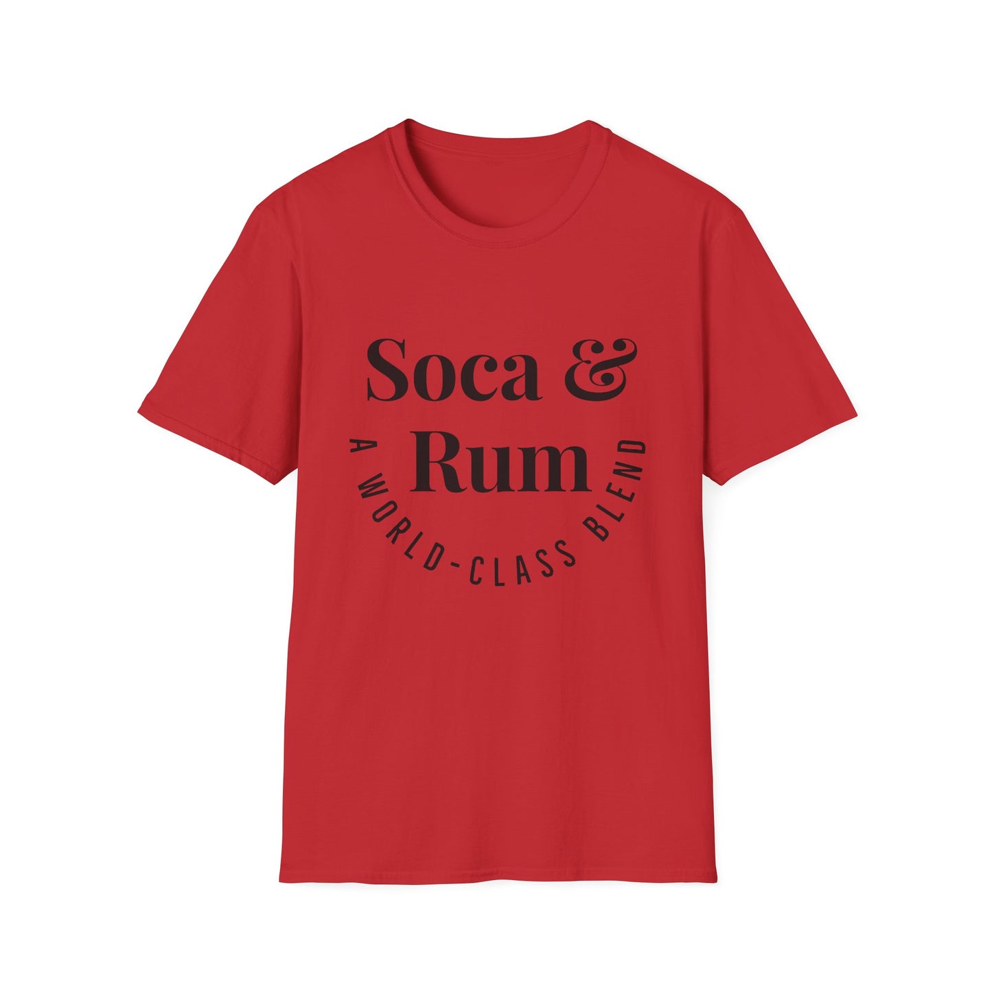 SOCA & RUM T-SHIRT | Men or Women | Caribbean Music | Slang | Party | Fete | Lime