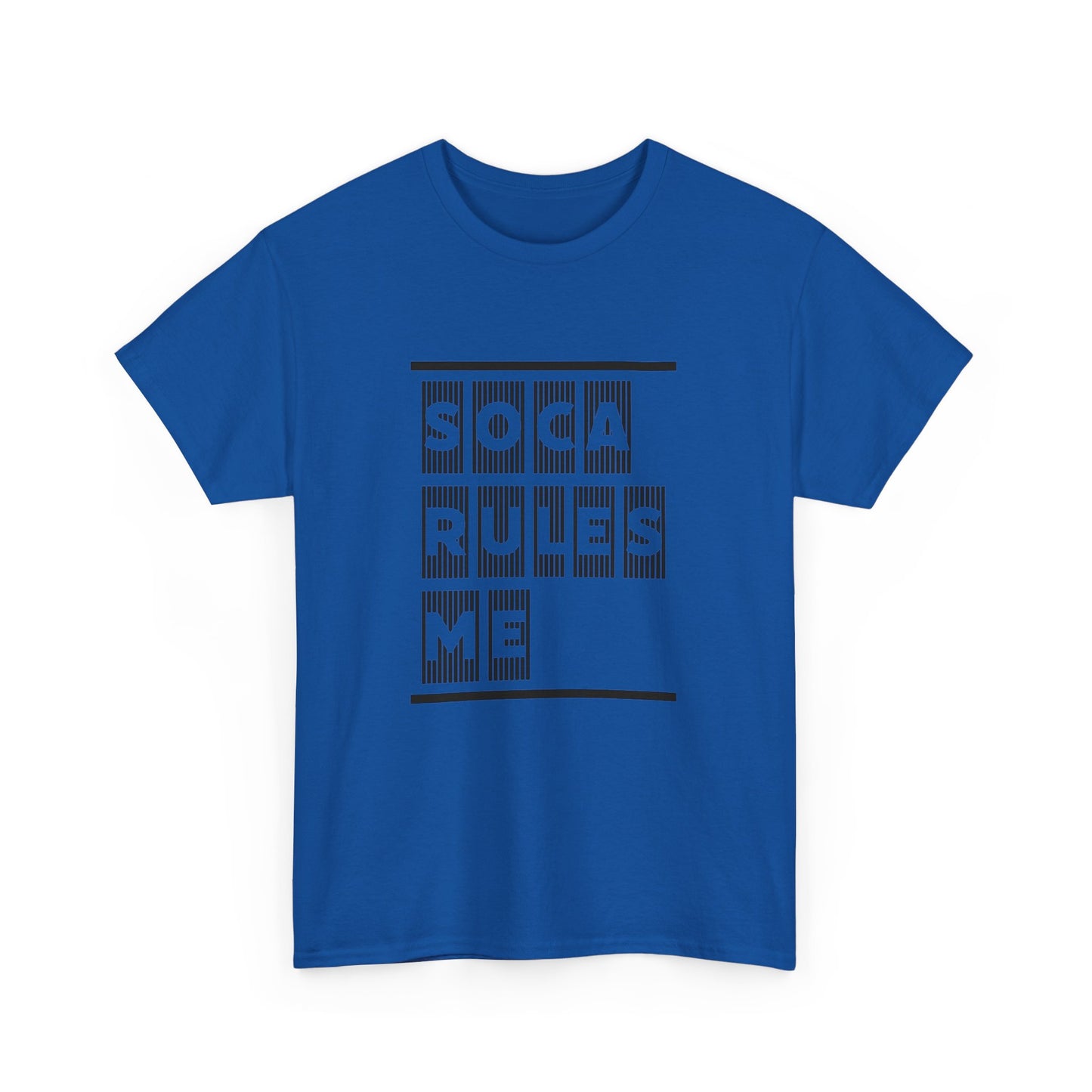 Soca Rules Me, heavy cotton t-shirt, men or women's wear, Caribbean vibes