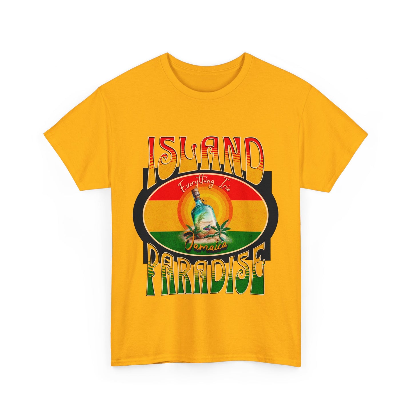ISLAND PARADISE Heavy Cotton T-Shirt for Men, Women, Teens