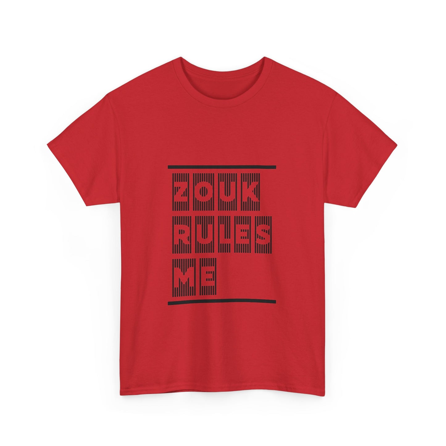 ZOUK RULES ME, Heavy Cotton T-Shirt, Men or Women's Wear, Caribbean Creole Vibes