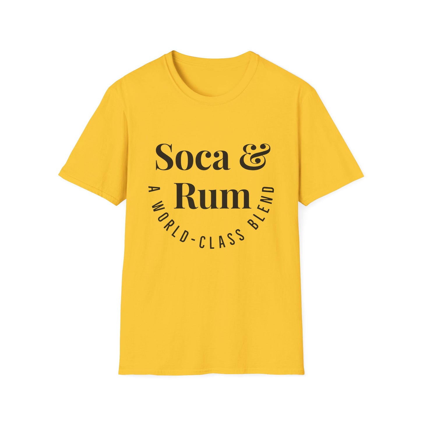 SOCA & RUM T-SHIRT | Men or Women | Caribbean Music | Slang | Party | Fete | Lime