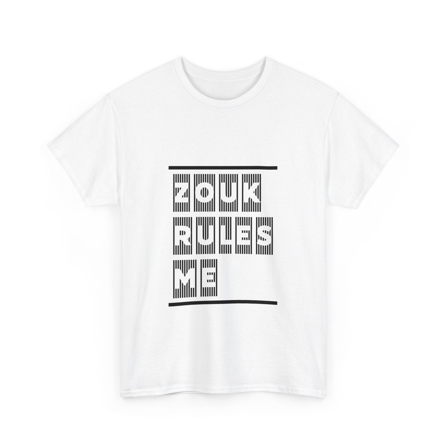 ZOUK RULES ME, Heavy Cotton T-Shirt, Men or Women's Wear, Caribbean Creole Vibes