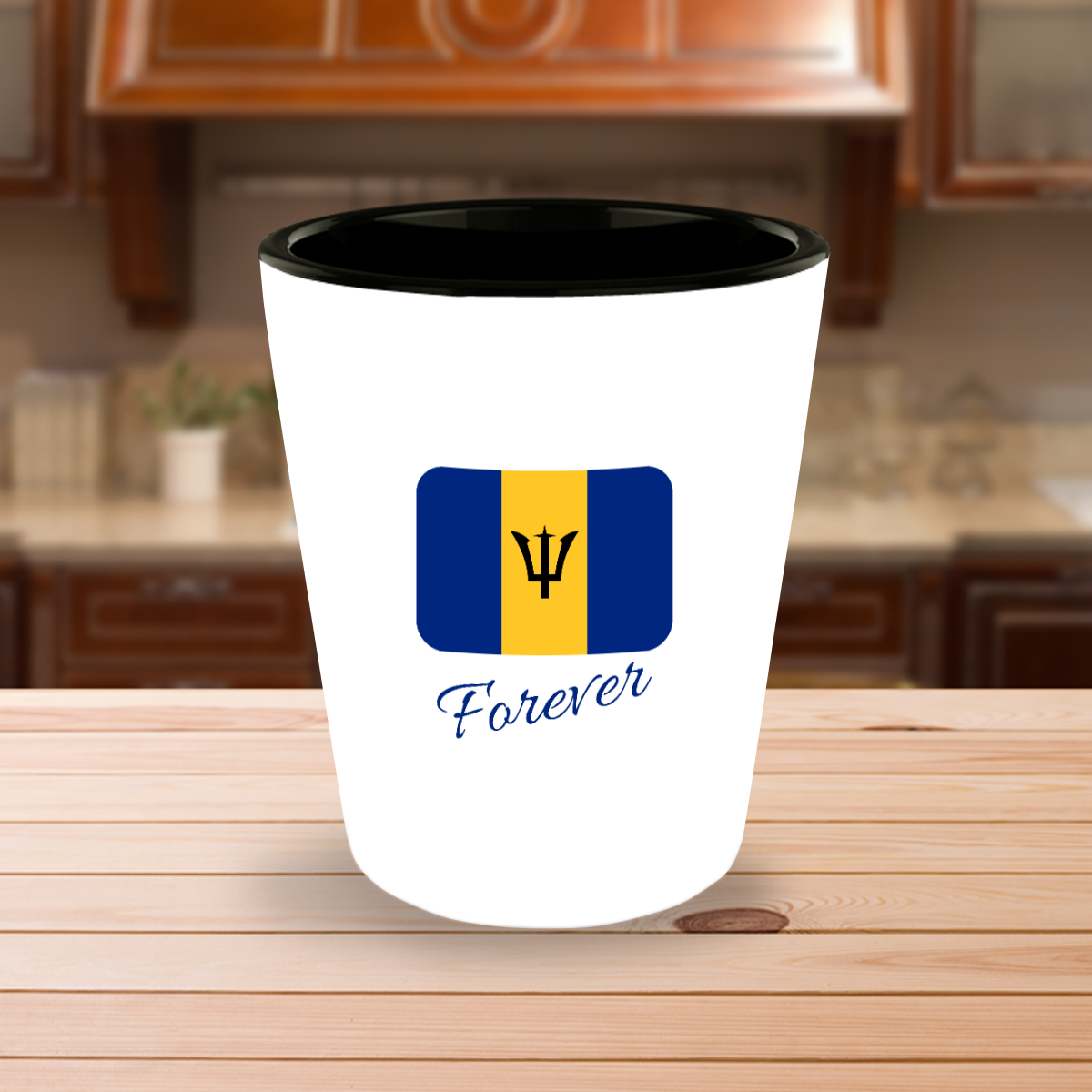 Shot Glass Barbados Forever, Souvenir, Collectible, I Love Barbados, Bajan, Barbadian, SG004