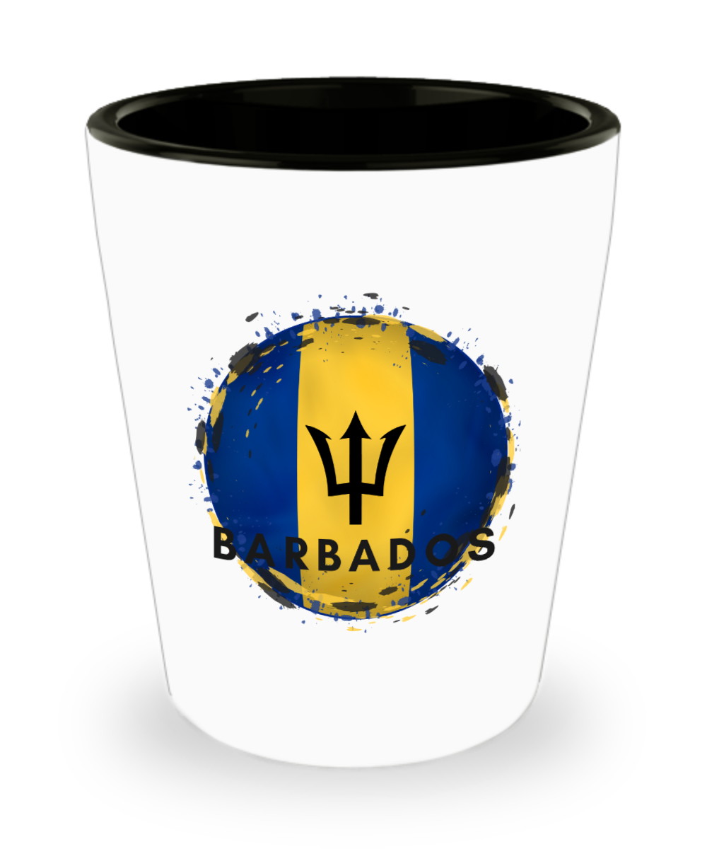 Shot Glass Barbados, Souvenir, Collectible, I Love Barbados, Bajan, Barbadian, SG005