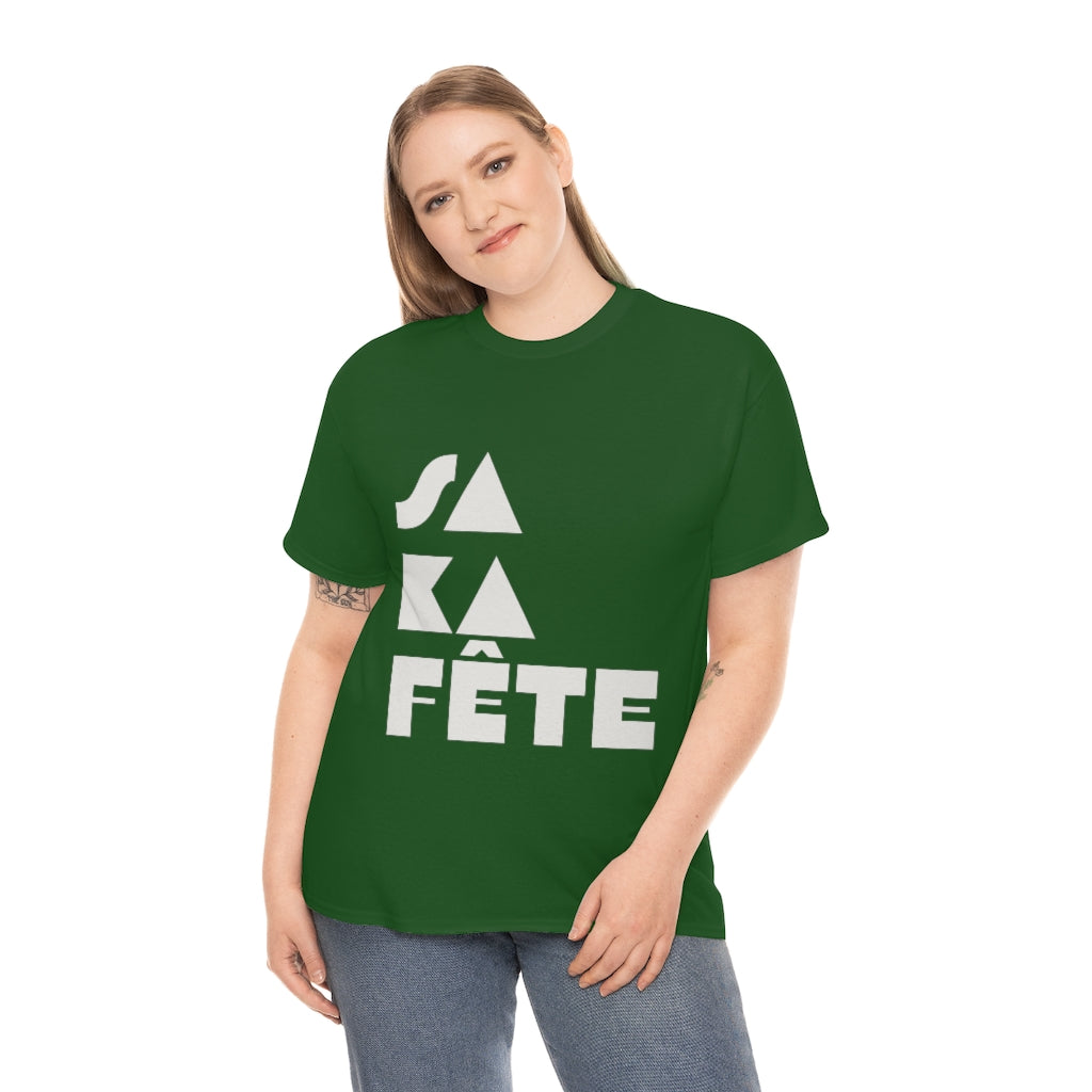 SA KA Fête WHITE - Unisex Heavy Cotton T-Shirt