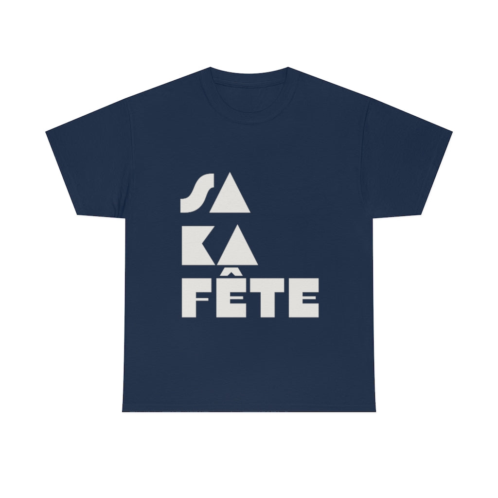 SA KA Fête WHITE - Unisex Heavy Cotton T-Shirt