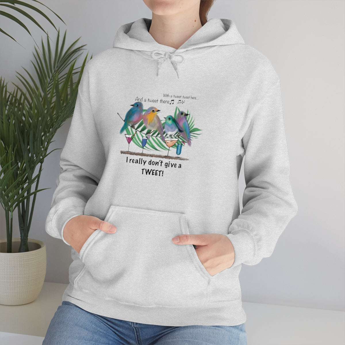DON'T GIVE A Tweet, Heavy Blend Hooded Sweatshirt (Unisex)
