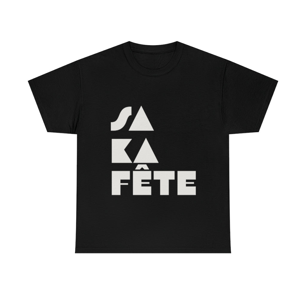 SA KA Fête WHITE - Unisex Heavy Cotton T-Shirt