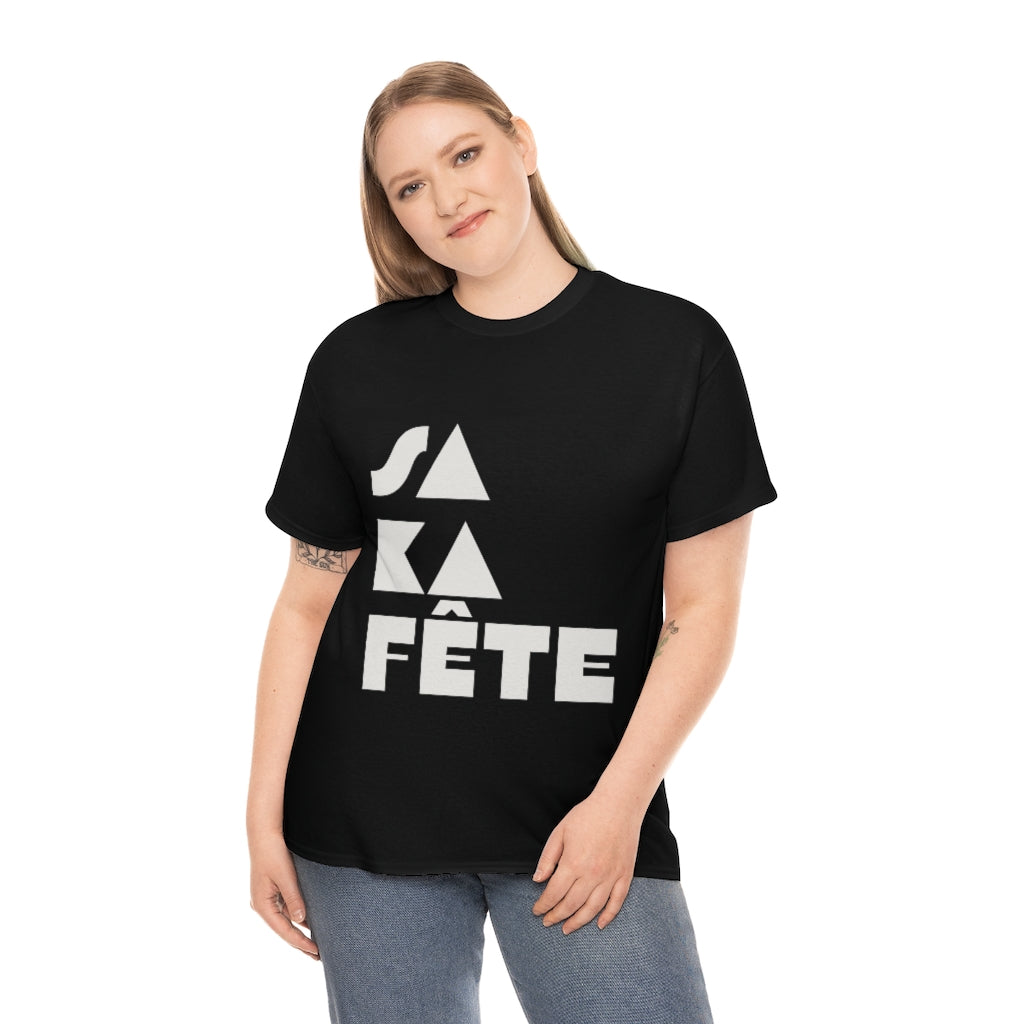 SA KA Fête WHITE - Unisex Heavy Cotton T-Shirt