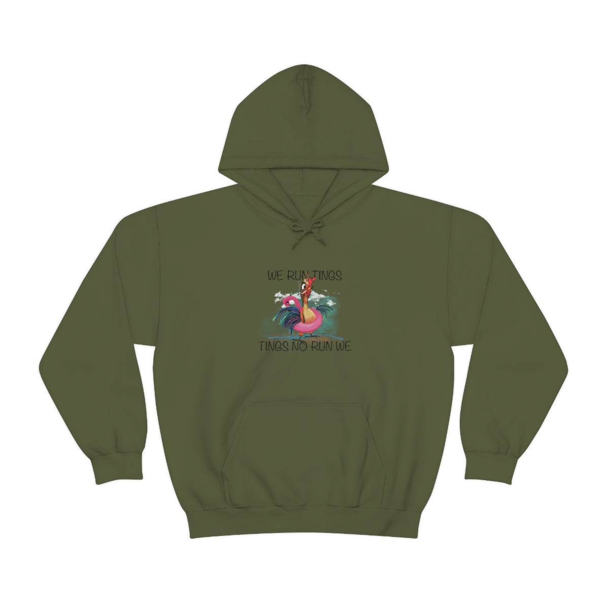 WE RUN TINGS Heavy Blend Hooded Sweatshirt (Unisex)