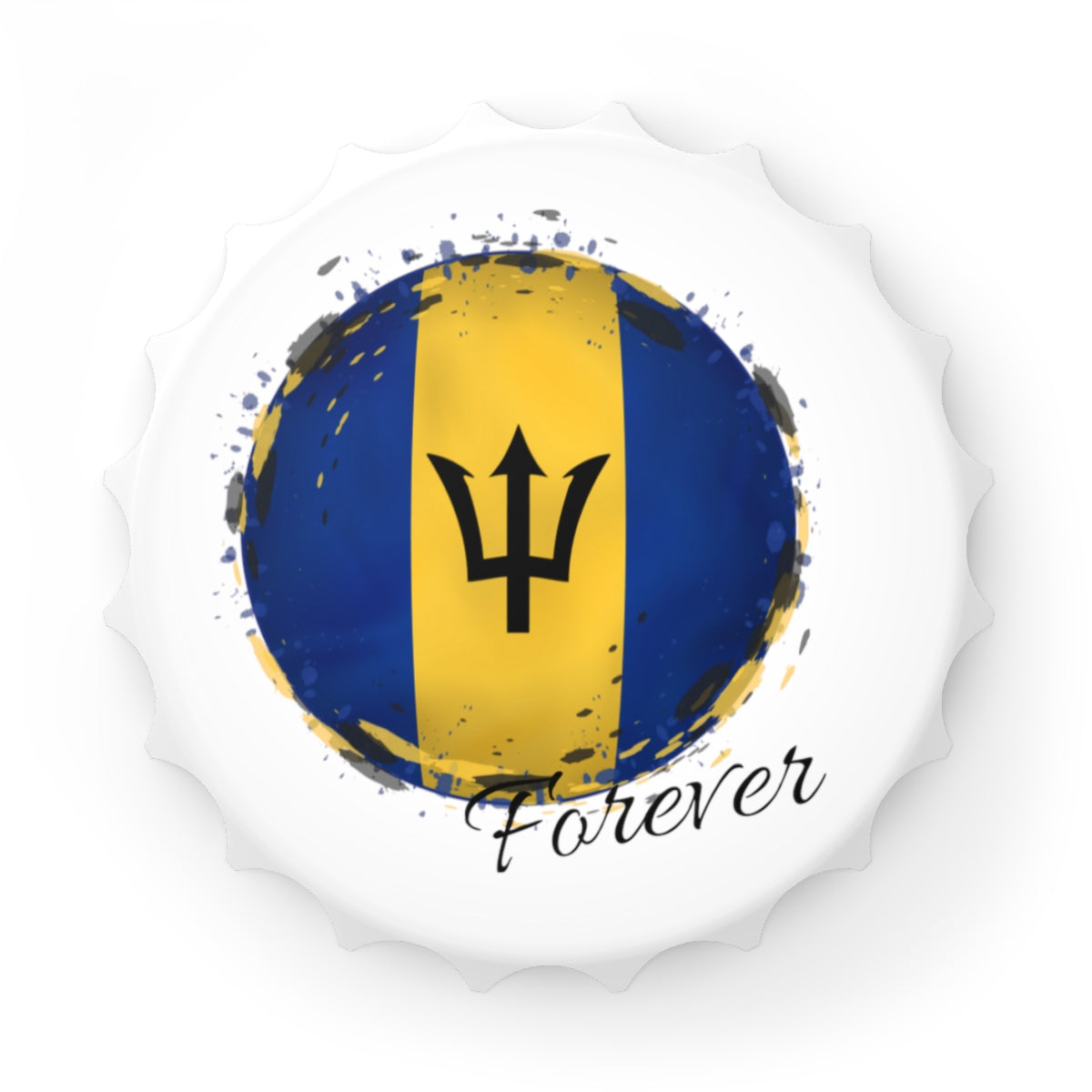 BARBADOS | 2-in-1 BOTTLE OPENER with Magnetic Back | Caribbean Vacation, Cruise, Collectible, Souvenir, Keepsake, Gift or Everyday Use