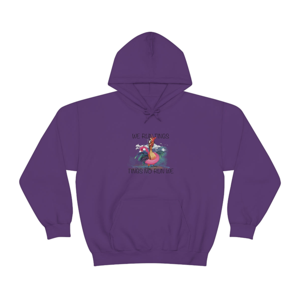 WE RUN TINGS Heavy Blend Hooded Sweatshirt (Unisex)
