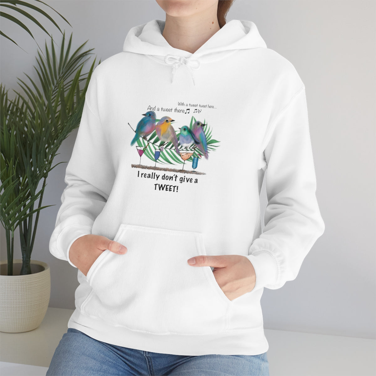 DON'T GIVE A Tweet, Heavy Blend Hooded Sweatshirt (Unisex)