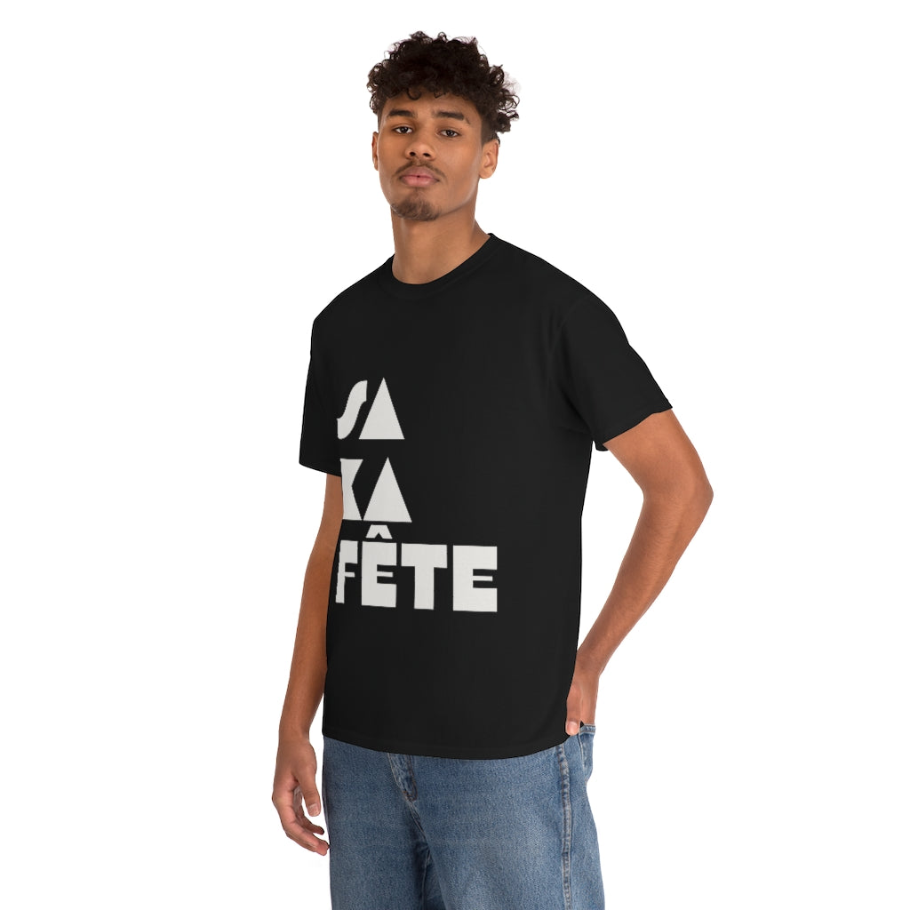 SA KA Fête WHITE - Unisex Heavy Cotton T-Shirt
