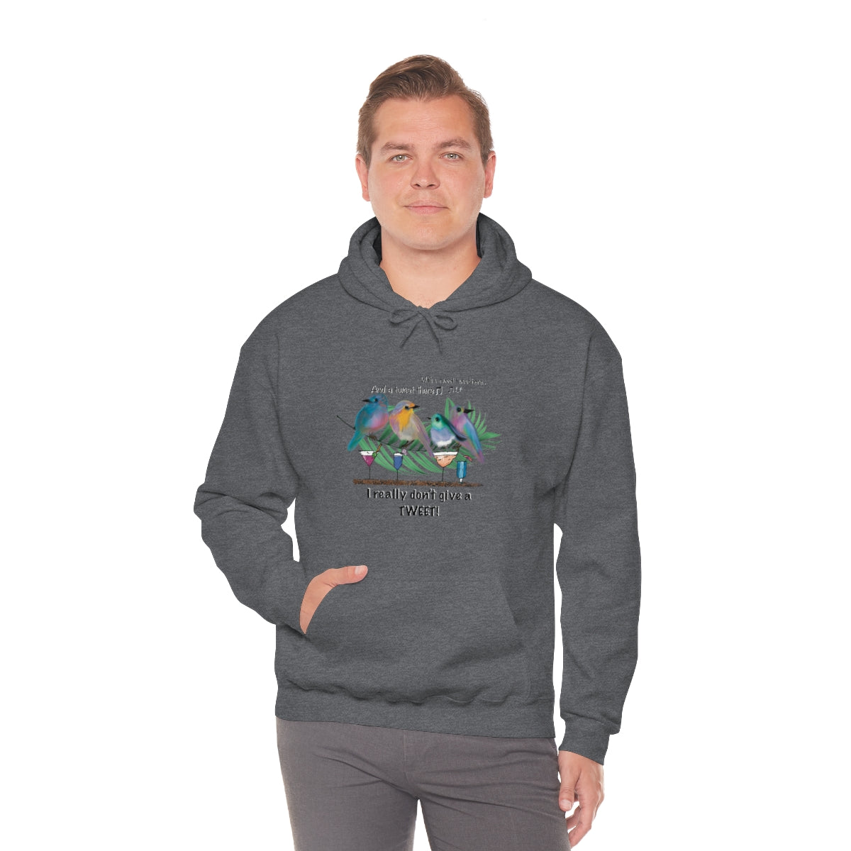 DON'T GIVE A Tweet, Heavy Blend Hooded Sweatshirt (Unisex)