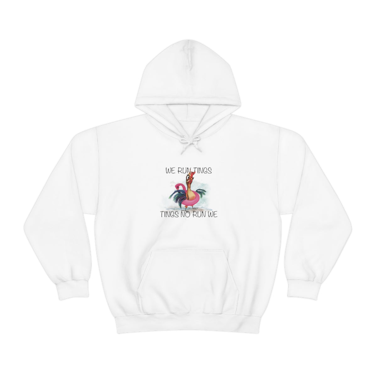WE RUN TINGS Heavy Blend Hooded Sweatshirt (Unisex)