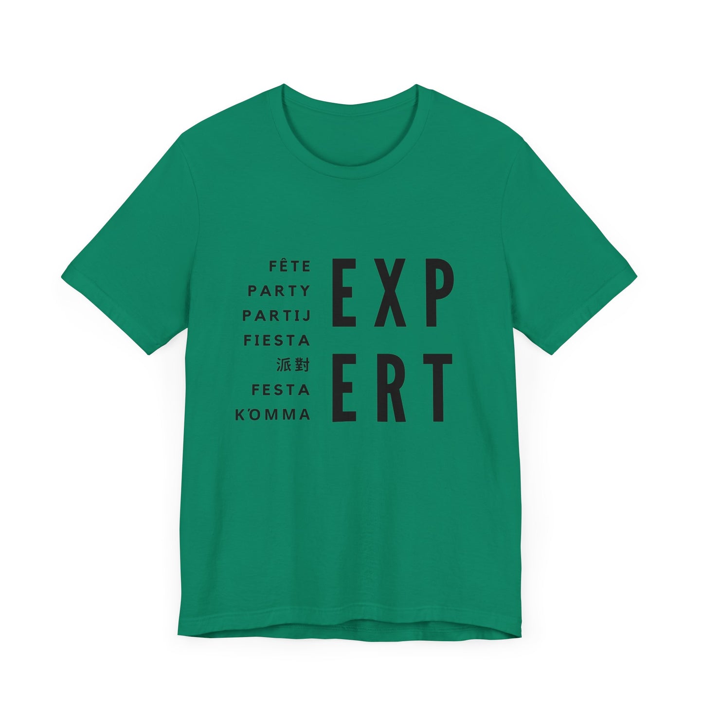 PARTY EXPERT Multilingual - Jersey T-SHIRT, Men or Women