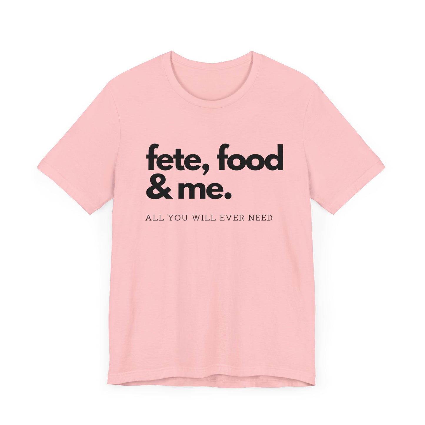 FETE, FOOD & ME | Cotton Jersey T-Shirt| Men or Women | Caribbean Music | Party | Vibe | Lime