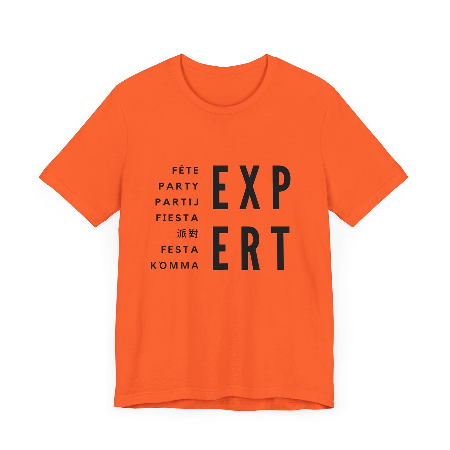 PARTY EXPERT Multilingual - Jersey T-SHIRT, Men or Women