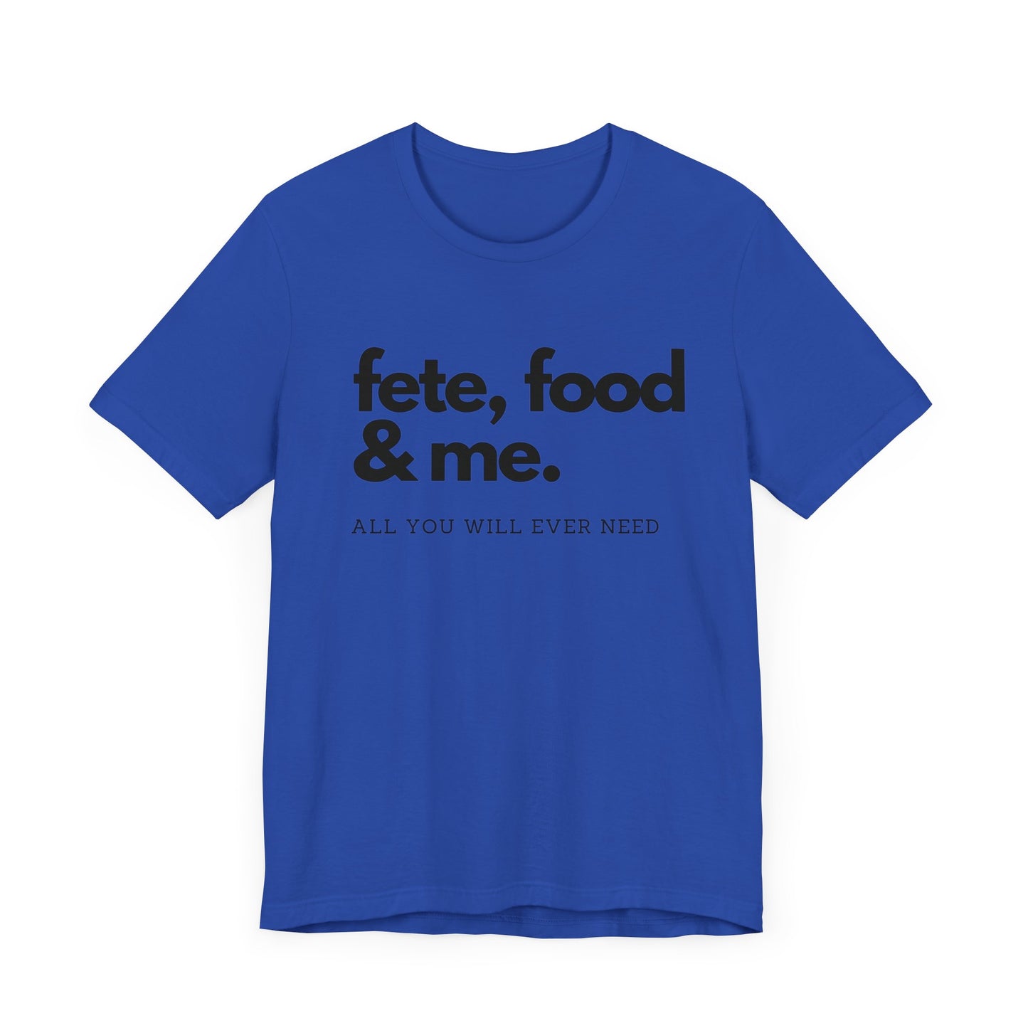 FETE, FOOD & ME | Cotton Jersey T-Shirt| Men or Women | Caribbean Music | Party | Vibe | Lime