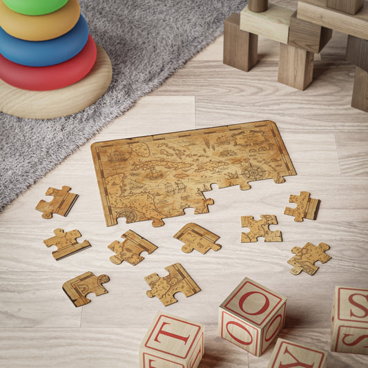 Caribbean Map Kids' Puzzle, 30-Piece