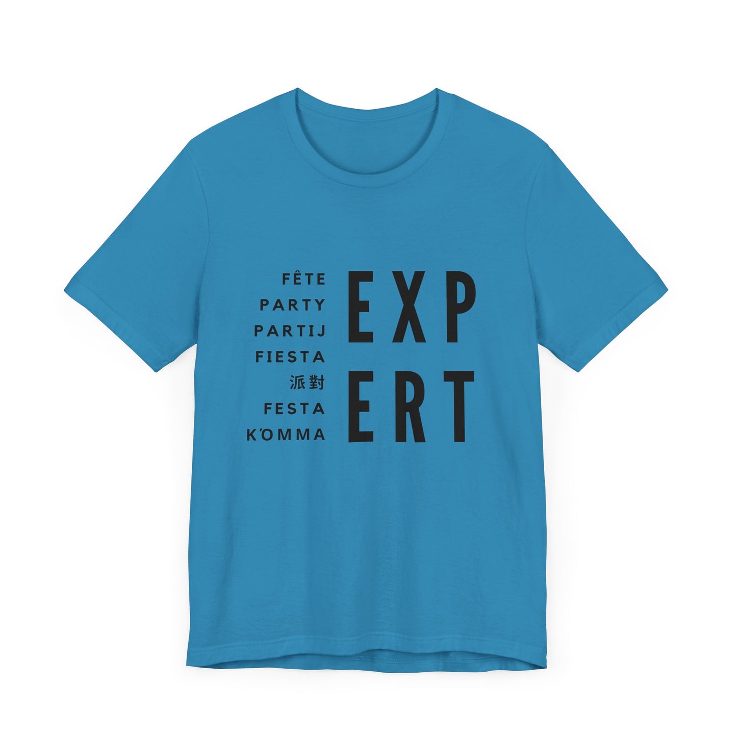 PARTY EXPERT Multilingual - Jersey T-SHIRT, Men or Women