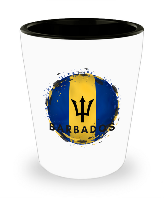 Shot Glass Barbados, Souvenir, Collectible, I Love Barbados, Bajan, Barbadian, SG005