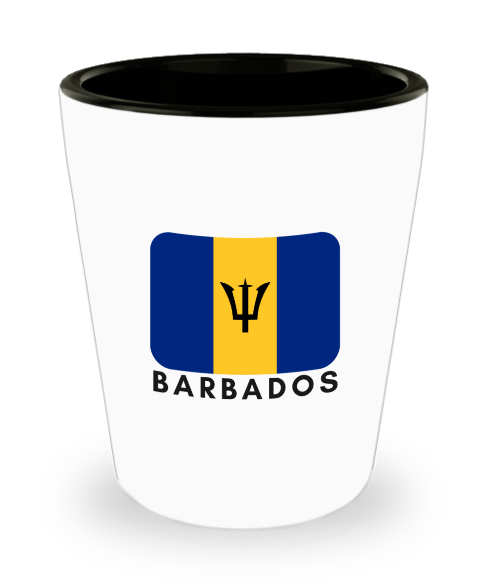 Shot Glass Barbados, Souvenir, Collectible, I Love Barbados, Bajan, Barbadian, SG002