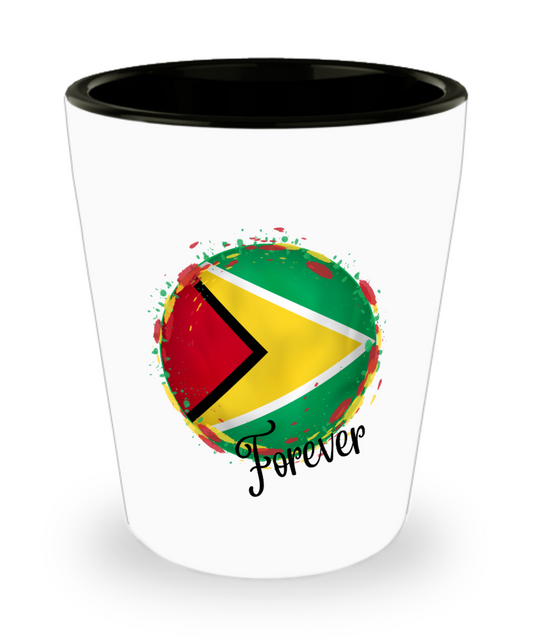 Shot Glass Guyana, Souvenir, Guyanese Collectible, I Love Guyana, Travel Gift, Keepsake, SG013