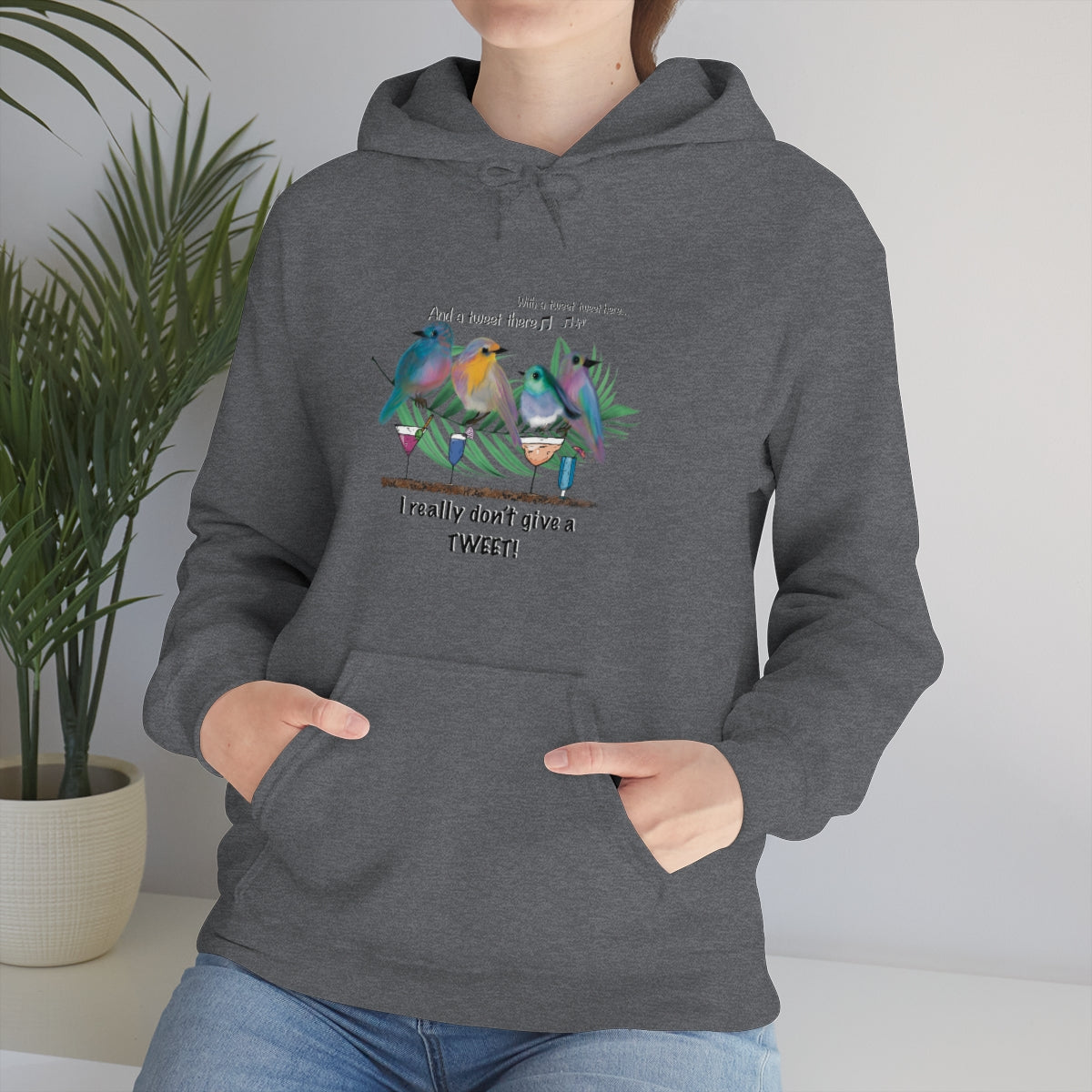 DON'T GIVE A Tweet, Heavy Blend Hooded Sweatshirt (Unisex)