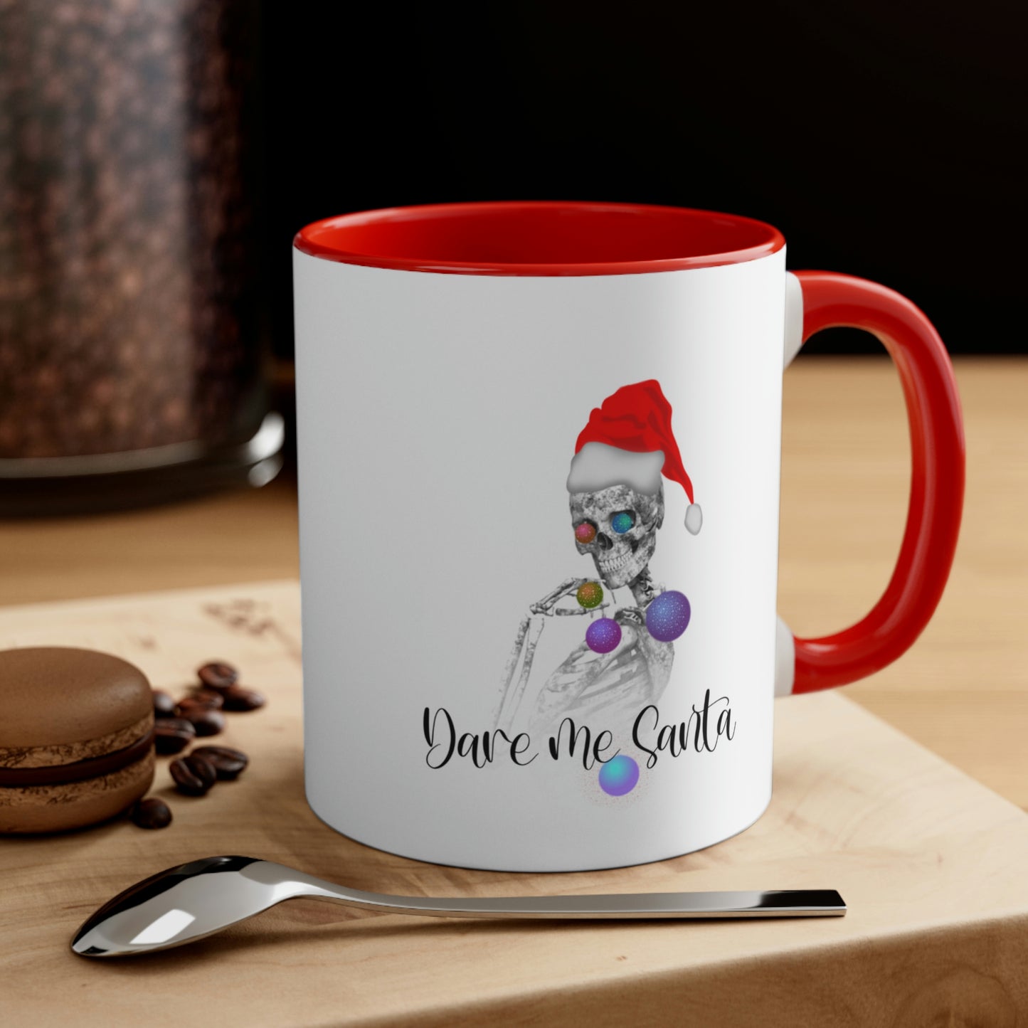 Dare Me Santa, Red/White Coffee Mug, 11oz